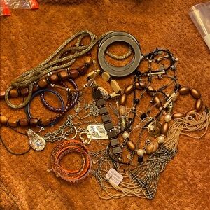 Crafting Lot B 1.5lbs  multiple beads and metals